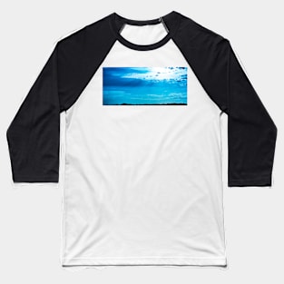 Blue Sky Blue Clouds Baseball T-Shirt